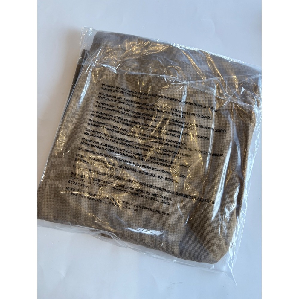 Zenana Womens Med Camel Washed Denim Knot Strap Jumpsuit Overalls Wide Leg NEW‎ - Picture 4 of 4